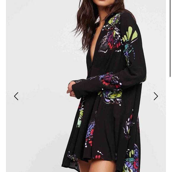 Free People Butterfly Dress Size Large - Picture 5 of 9